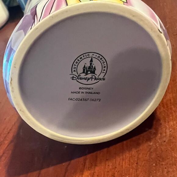 Tinker Bell "Mornings Aren't Magical" Purple Coffee Cup Mug DisneyLand Disney - Picture 4 of 7